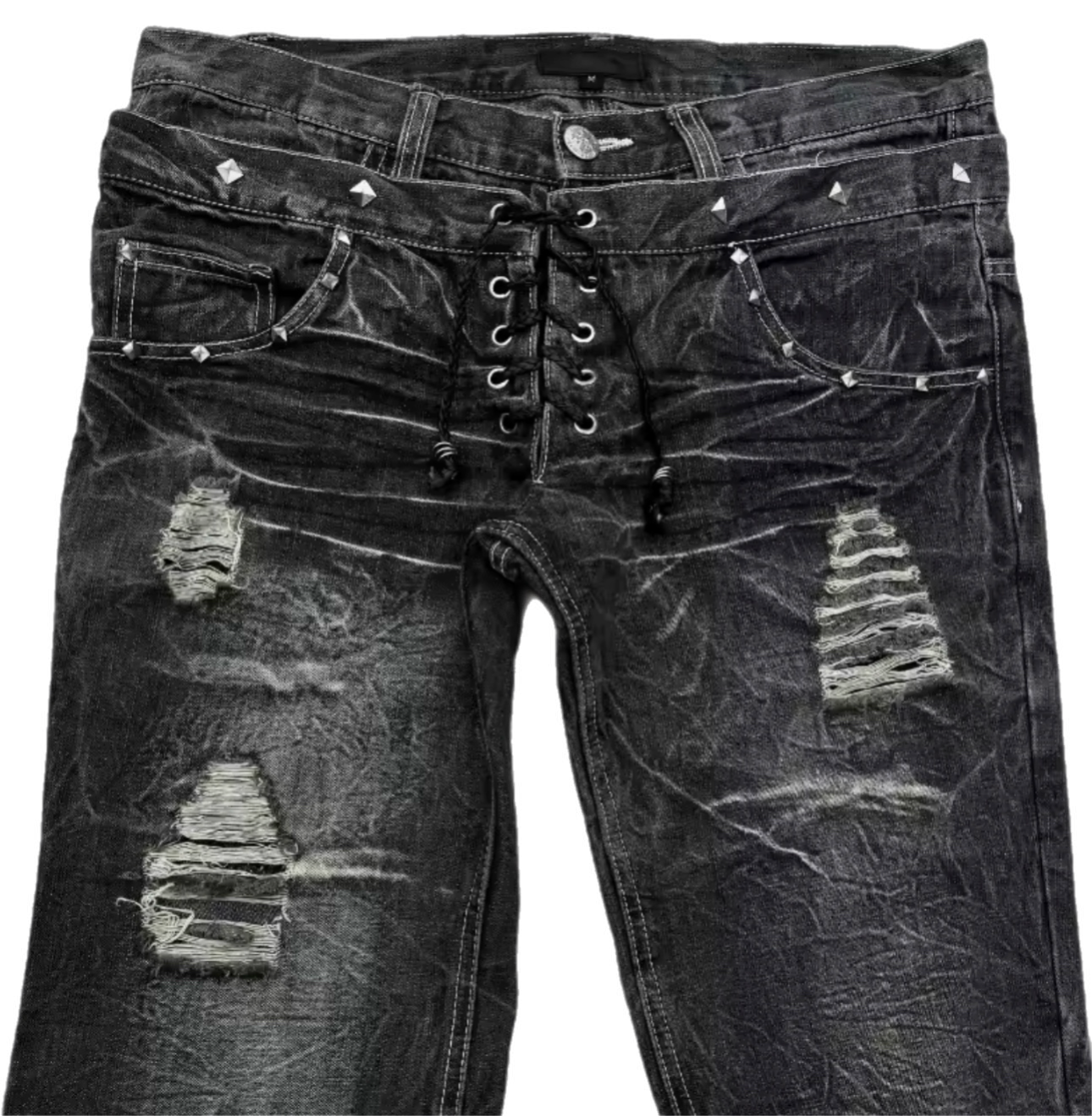 Twin Spine Flared Denim