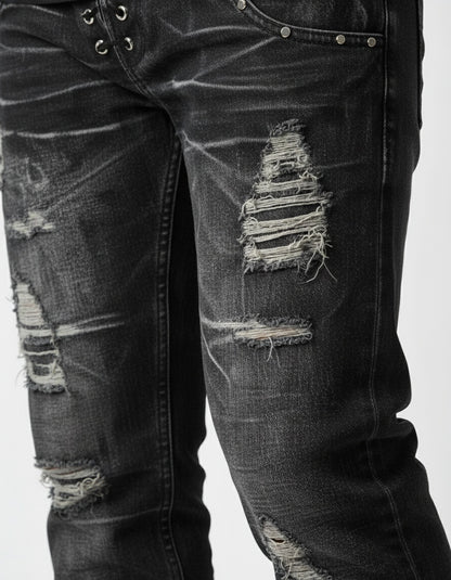 Twin Spine Flared Denim