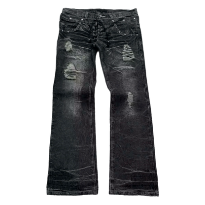 Twin Spine Flared Denim
