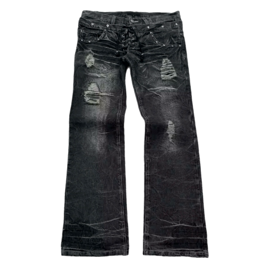Twin Spine Flared Denim