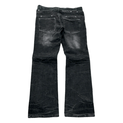 Twin Spine Flared Denim