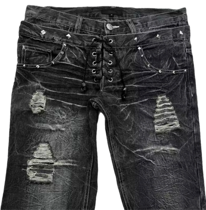 Twin Spine Flared Denim