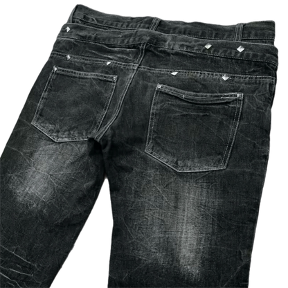 Twin Spine Flared Denim